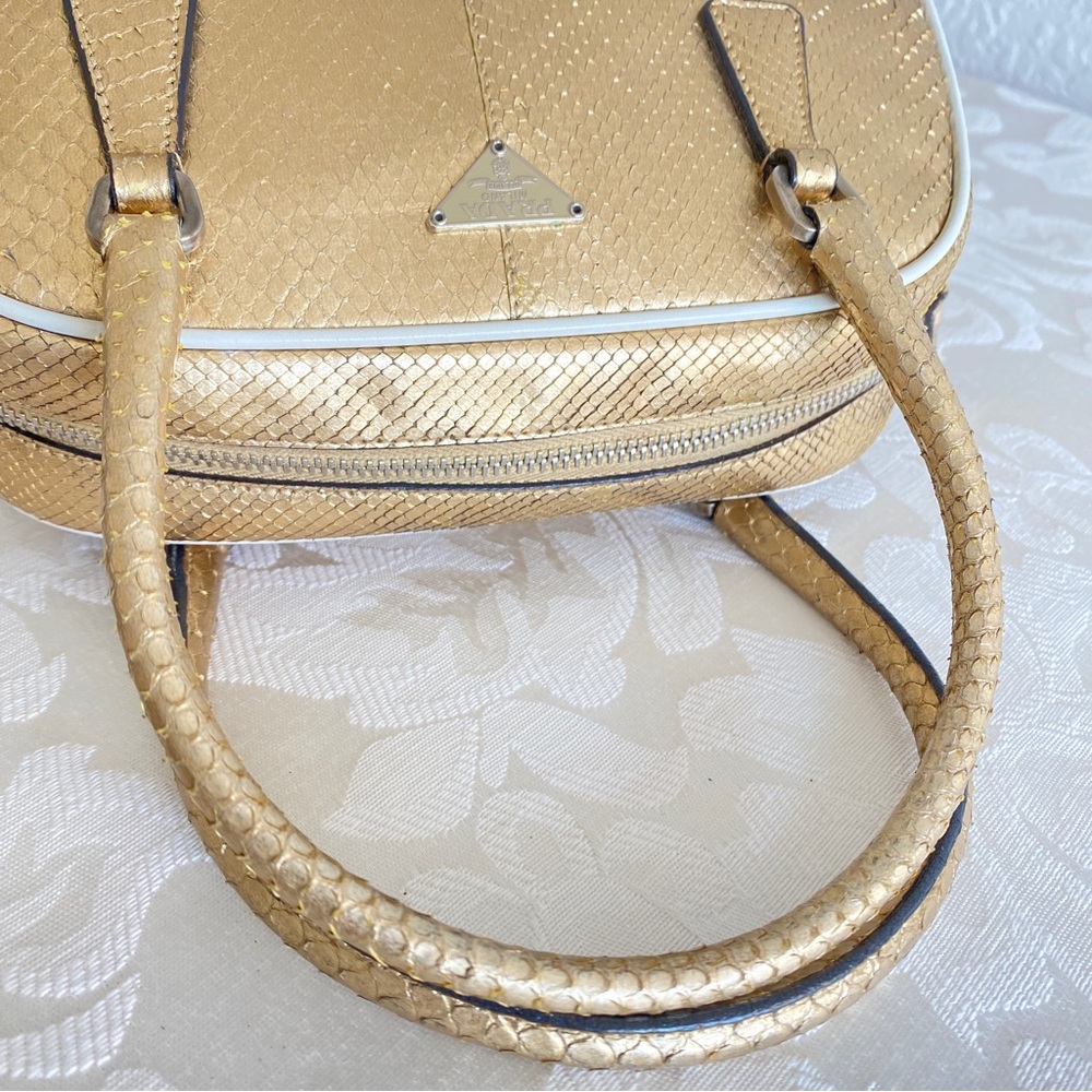 Prada gold Python mini bag - Picture 10 of 16